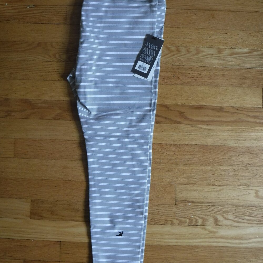 Glyder Womens XL Sultry Leggings Granite Stripe NWT